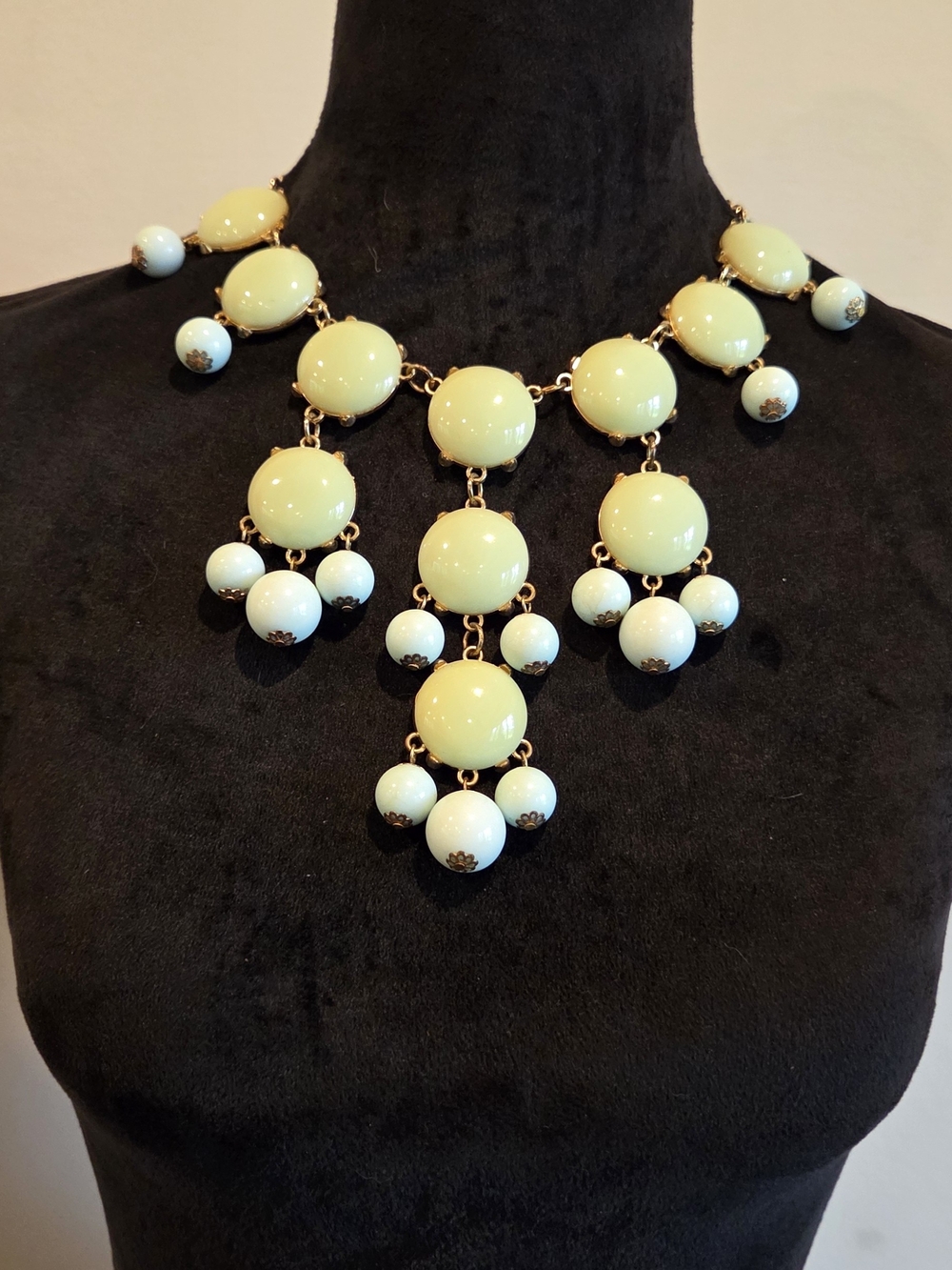 Chunky Blue/green Statement Necklace - Women Jewelry